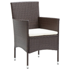 vidaXL 4 db barna kerti polyrattan étkezőszék kerti bútor