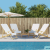 vidaXL 4 db fehér 400 GSM szövet strandtörölköző 60 x 135 cm