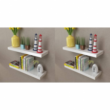  vidaXL 4 db fehér fali polc 60 cm bútor