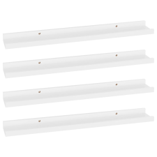 vidaXL 4 db fehér fali polc 60 x 9 x 3 cm (326661) bútor
