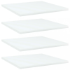 vidaXL 4 db fehér forgácslap könyvespolc 40 x 40 x 1,5 cm