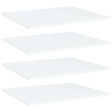 vidaXL 4 db fehér forgácslap könyvespolc 60 x 50 x 1,5 cm bútor