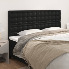 vidaXL 4 db fekete műbőr fejtámla 100x5x78/88 cm ágy és ágykellék