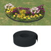 vidaXL 4 db fekete polietilén kerti szegély 10 m x 15 cm