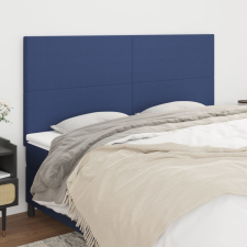vidaXL 4 db kék szövet fejtámla 100x5x78/88 cm ágy és ágykellék