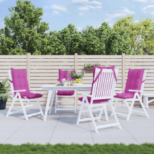 vidaXL 4 db rózsaszín oxford-szövet magas háttámlájú székpárna lakástextília