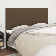 vidaXL 4 db sötétbarna szövet fejtámla 100x5x78/88 cm ágy és ágykellék