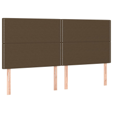 vidaXL 4 db sötétbarna szövet fejtámla 90x5x78/88 cm (3116209) ágy és ágykellék