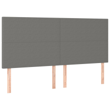 vidaXL 4 db sötétszürke szövet fejtámla 90x5x78/88 cm (3116067) ágy és ágykellék