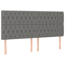 vidaXL 4 db sötétszürke szövet fejtámla 90x7x78/88 cm (3116683) ágy és ágykellék