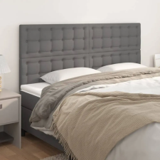 vidaXL 4 db szürke műbőr fejtámla 100x5x78/88 cm ágy és ágykellék