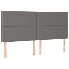vidaXL 4 db szürke műbőr fejtámla 100x5x78/88 cm (3116304) ágy és ágykellék