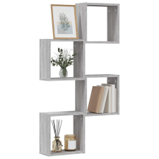 vidaXL 4 db szürke sonoma fali kockapolc 30 x 15 x 30 cm bútor