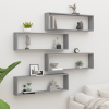 vidaXL 4 db szürke sonoma színű szerelt fa fali kockapolc 100x15x30 cm