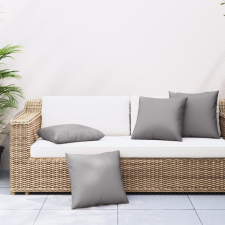 vidaXL 4 db szürke szövet kanapépárna 40 x 40 cm lakástextília