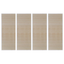 vidaXL 4 db téglalap alakú természetes bambuszszőnyeg 120 x 180 cm (278745) lakástextília