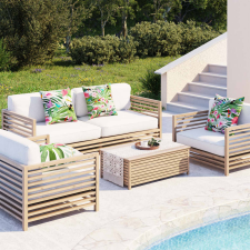 vidaXL 4 db többszínű szövet díszpárna 50 x 50 cm lakástextília