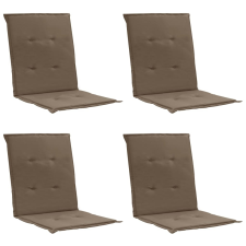 vidaXL 4 db tópszínű párna kerti székhez 100 x 50 x 3 cm kerti dekoráció