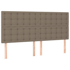 vidaXL 4 db tópszínű szövet fejtámla 100x5x78/88 cm (3116792) ágy és ágykellék