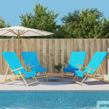 vidaXL 4 db türkizkék 400 GSM szövet strandtörölköző 60 x 135 cm lakástextília