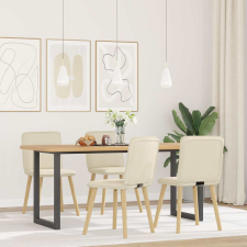 vidaXL 4 db vászon étkezőszék bútor