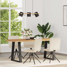 vidaXL 4 db vászon étkezőszék bútor