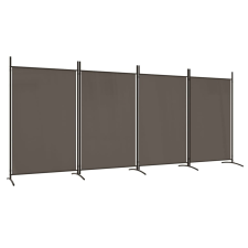 vidaXL 4 paneles antracitszürke szövet térelválasztó 346x180 cm (350264) bútor