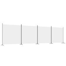 vidaXL 4 paneles fehér szövet térelválasztó 698x180 cm (350282) bútor