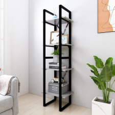 vidaXL 4-szintes betonszürke forgácslap könyvszekrény 40 x 30 x 140 cm bútor