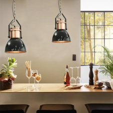 vidaXL 50868 ceiling lamp 2 pcs black round e27 világítás