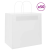 vidaXL 50 db fehér papírzacskók fogantyúkkal 26x17x25 cm