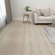 vidaXL 55 db bézs öntapadó PVC padlólap 5,11 m² lakástextília