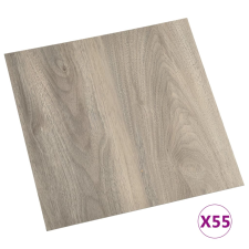 vidaXL 55 db tópszínű öntapadó PVC padlólap 5,11 m² (324649) járólap