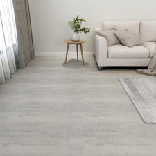 vidaXL 55 db világosszürke öntapadó PVC padlólap 5,11 m² lakástextília