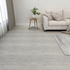 vidaXL 55 db világosszürke öntapadó PVC padlólap 5,11 m² lakástextília