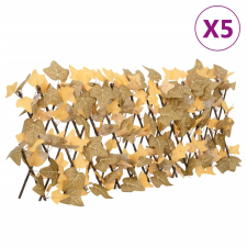 vidaXL 5 db narancssárga bővíthető műjuharlevélrács 180x30 cm építőanyag