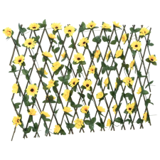 vidaXL 5 db sárga bővíthető műborostyánrács 180x60 cm (366599) kerti bútor