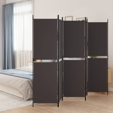 vidaXL 5 paneles barna szövet paraván 250x180 cm bútor