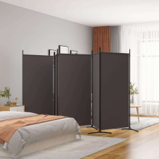 vidaXL 5 paneles barna szövet térelválasztó 433 x 180 cm bútor