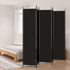 vidaXL 5 paneles fekete szövet térelválasztó 250x220 cm bútor