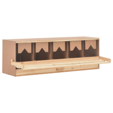 vidaXL 5 rekeszes tömör fenyőfa tojófészek 117 x 33 x 38 cm haszonállat felszerelés