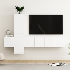 vidaXL 5 részes fehér forgácslap TV-szekrényszett (3078653) bútor