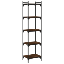 vidaXL 5 szintes barna tölgy színű szerelt fa könyvespolc 40x30x154 cm (837641) bútor