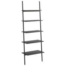 vidaXL 5 szintes fekete létrapolc 64 x 34 x 185,5 cm (336378) bútor