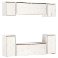 vidaXL 6 darab fehér tömör fenyőfa TV-szekrény (3100190) bútor