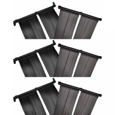 vidaXL 6 db napelemes medencefűtő panel 80 x 620 cm medence kiegészítő