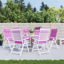 vidaXL 6 db rózsaszín oxford-szövet magas háttámlájú székpárna lakástextília