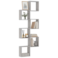 vidaXL 6 db szürke sonoma fali kockapolc 30 x 15 x 30 cm bútor