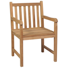 vidaXL 6 db tömör tíkfa kerti szék bordó párnákkal (3073040) kerti bútor
