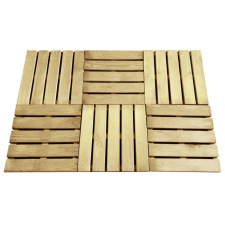 vidaXL 6 db zöld fa burkolólap 50 x 50 cm építőanyag